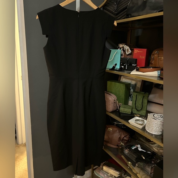 J.Crew Resume Dress Black Wool Stretch #C9102 Size 4 - Picture 9 of 12